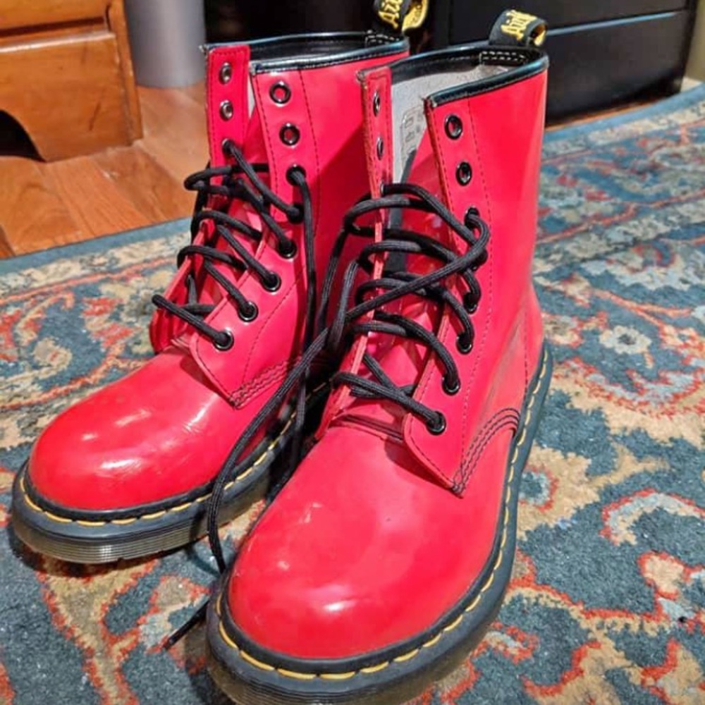 Bright Red Dr Martens